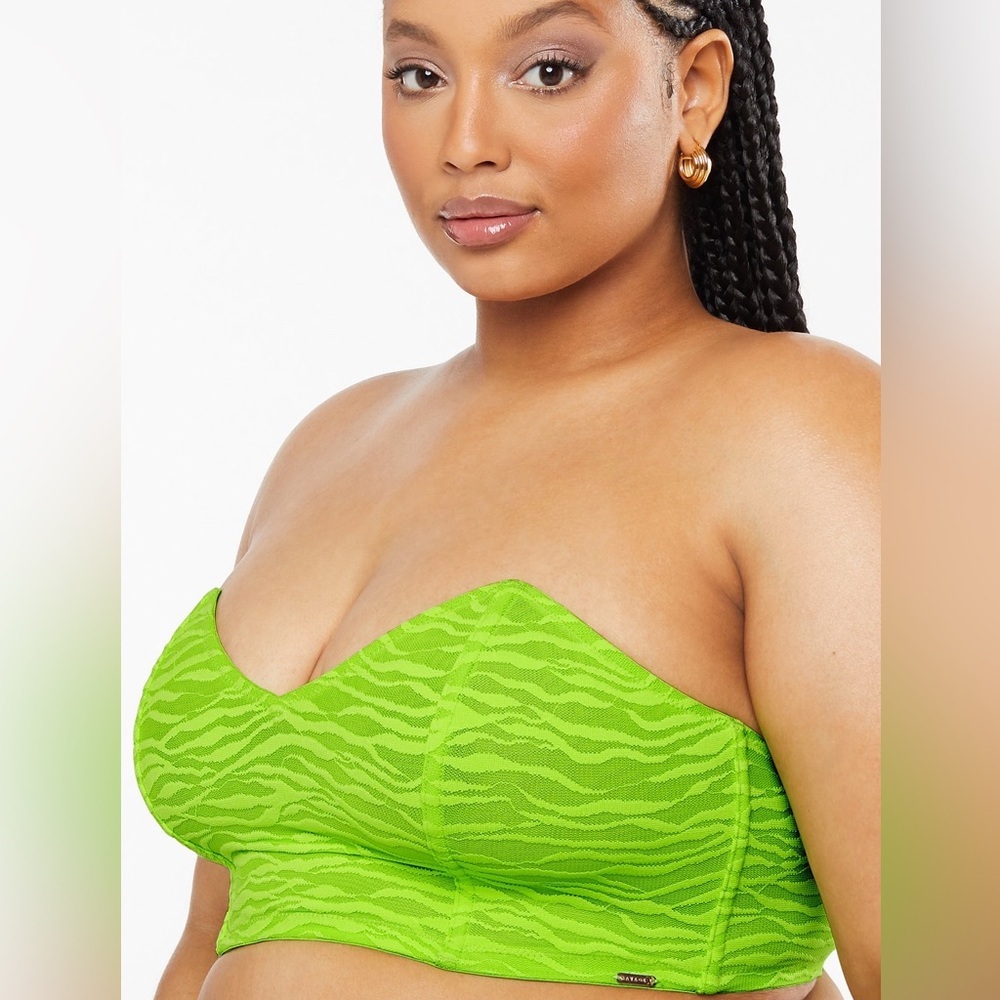 NWT Savage X Fenty All Over Me Lace Bandeau Bralette‎ Size 1X